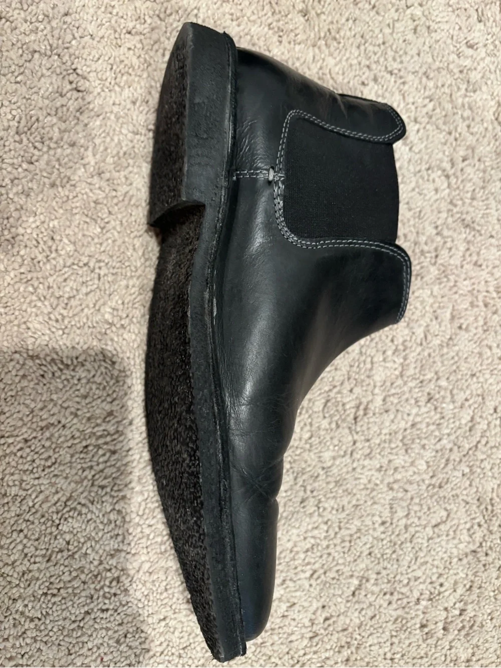 Kenneth Cole Reaction Black Leather Chukka Boots